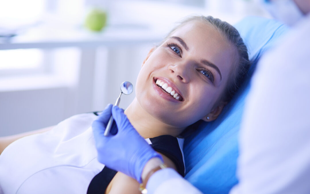 girl at dentist chair for Bioclear